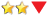 2 stars with down arrow