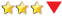 3 stars with down arrow